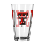 Texas Tech 16oz Overtime Pint Glass - Logo Brands - Flyclothing LLC