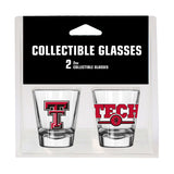 Texas Tech Campus Colors 2oz Letterman Shot Glass 2 Pack - Logo Brands - Flyclothing LLC