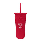 Texas Tech 24oz Studded Tumbler - Logo Brands - Flyclothing LLC
