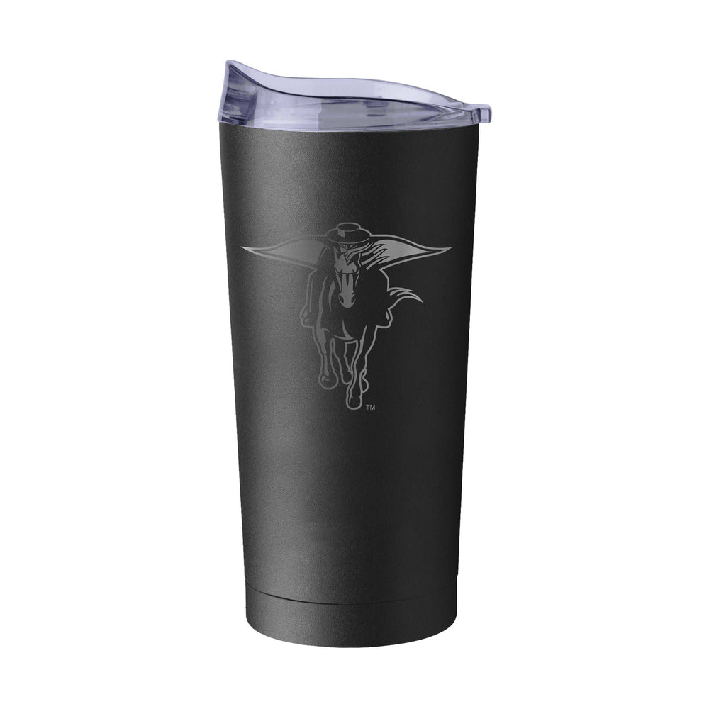 TX Tech GunMetal 20oz Black Powder Coat Tumbler - Logo Brands - Flyclothing LLC