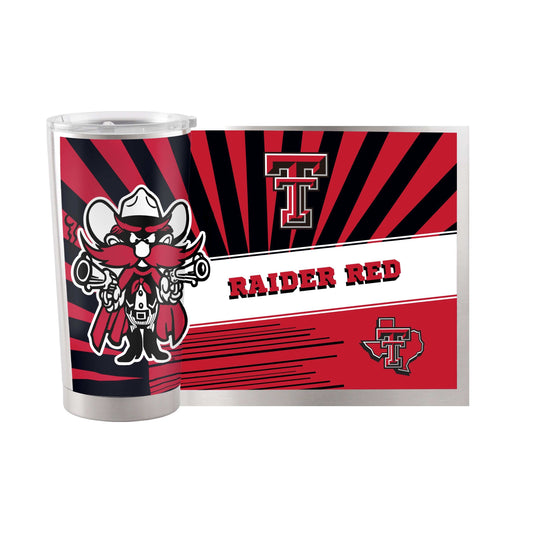 Texas Tech 20oz Mascot Stainless Tumbler - Logo Brands - Flyclothing LLC