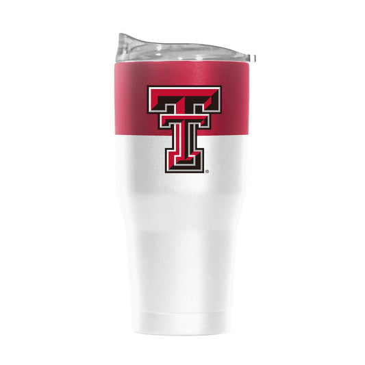 TX Tech 30oz Colorblock White Powder Coat Tumbler - Logo Brands - Flyclothing LLC