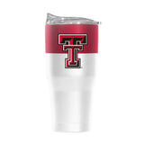 TX Tech 30oz Colorblock White Powder Coat Tumbler - Logo Brands - Flyclothing LLC