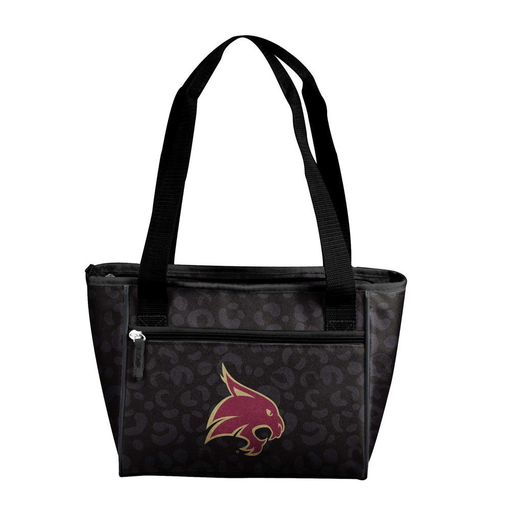 Texas State Leopard Print 16 Can Cooler Tote - Logo Brands - Flyclothing LLC