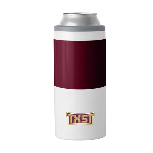 TX State Colorblock 12oz Slim Can Coolie - Logo Brands - Flyclothing LLC