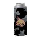 TX State Black Camo 12oz Slim Can Coolie - Logo Brands - Flyclothing LLC