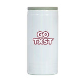 Texas State 12oz Bubble Iridescent Slim Coolie - Logo Brands - Flyclothing LLC