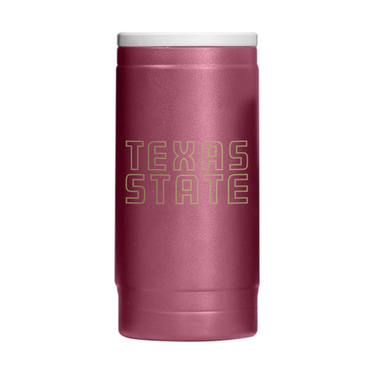 Texas State 12oz Flipside Powdercoat SlimCan Coolie - Logo Brands - Flyclothing LLC