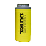 Texas State 12oz Cru Stacked Soft Touch Slim Coolie - Logo Brands - Flyclothing LLC
