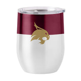 TX State Colorblock 16oz Stainless Curved Beverage - Logo Brands - Flyclothing LLC