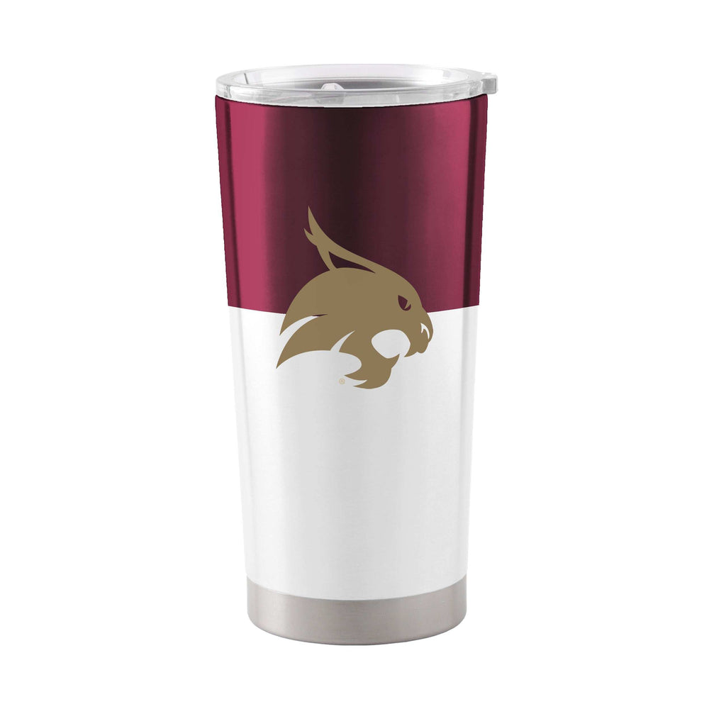 TX State Colorblock 20oz Stainless Tumbler - Logo Brands - Flyclothing LLC