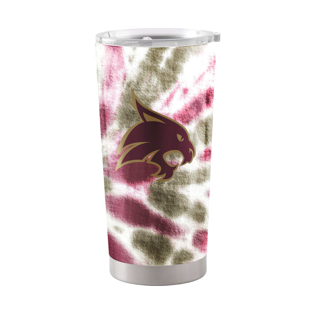 Texas State 20oz Tie Dye Stainless Steel Tumbler - Logo Brands - Flyclothing LLC
