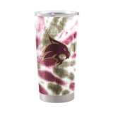 Texas State 20oz Tie Dye Stainless Steel Tumbler - Logo Brands - Flyclothing LLC