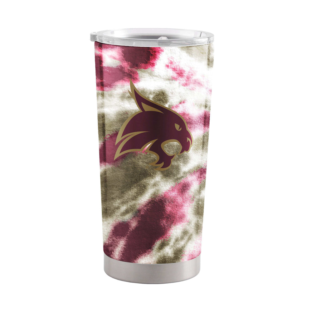 Texas State 20oz Tie Dye Stainless Steel Tumbler - Logo Brands - Flyclothing LLC