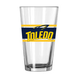 Toledo 16oz Stripe Pint Glass - Logo Brands - Flyclothing LLC