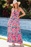 Printed V-Neck Maxi Cami Dress - Trendsi - Flyclothing LLC