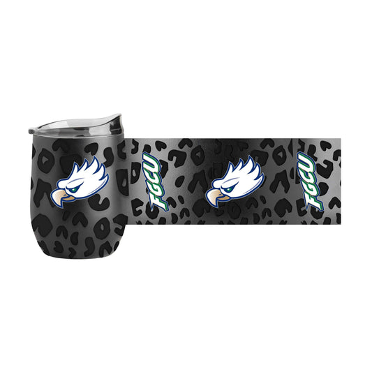 Florida Gulf Coast Leopard 16oz Black Powdercoat Curved Beverage - Logo Brands - Flyclothing LLC