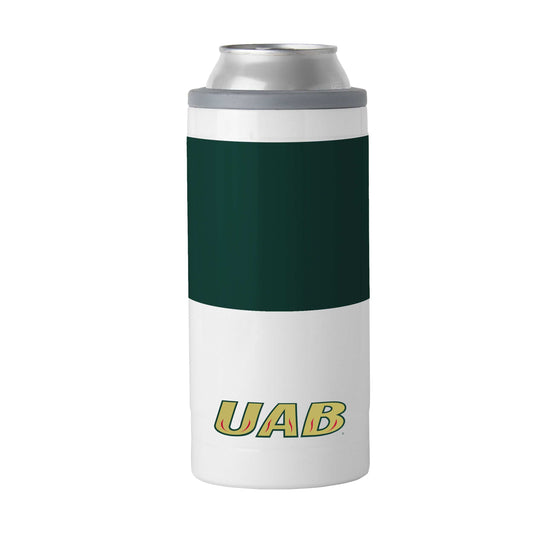 UAB 12oz Colorblock Slim Can Coolie - Logo Brands - Flyclothing LLC