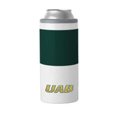 UAB 12oz Colorblock Slim Can Coolie - Logo Brands - Flyclothing LLC