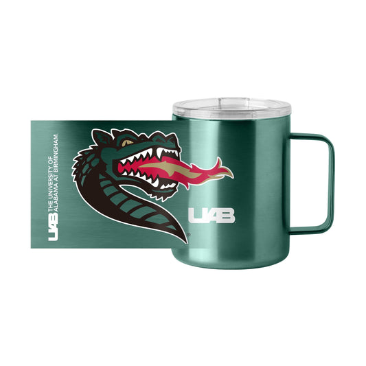 UAB 15oz Hype Stainless Mug - Logo Brands - Flyclothing LLC