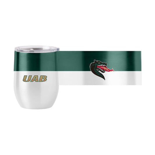 UAB 16oz Colorblock Stainless Curved Beverage - Logo Brands - Flyclothing LLC