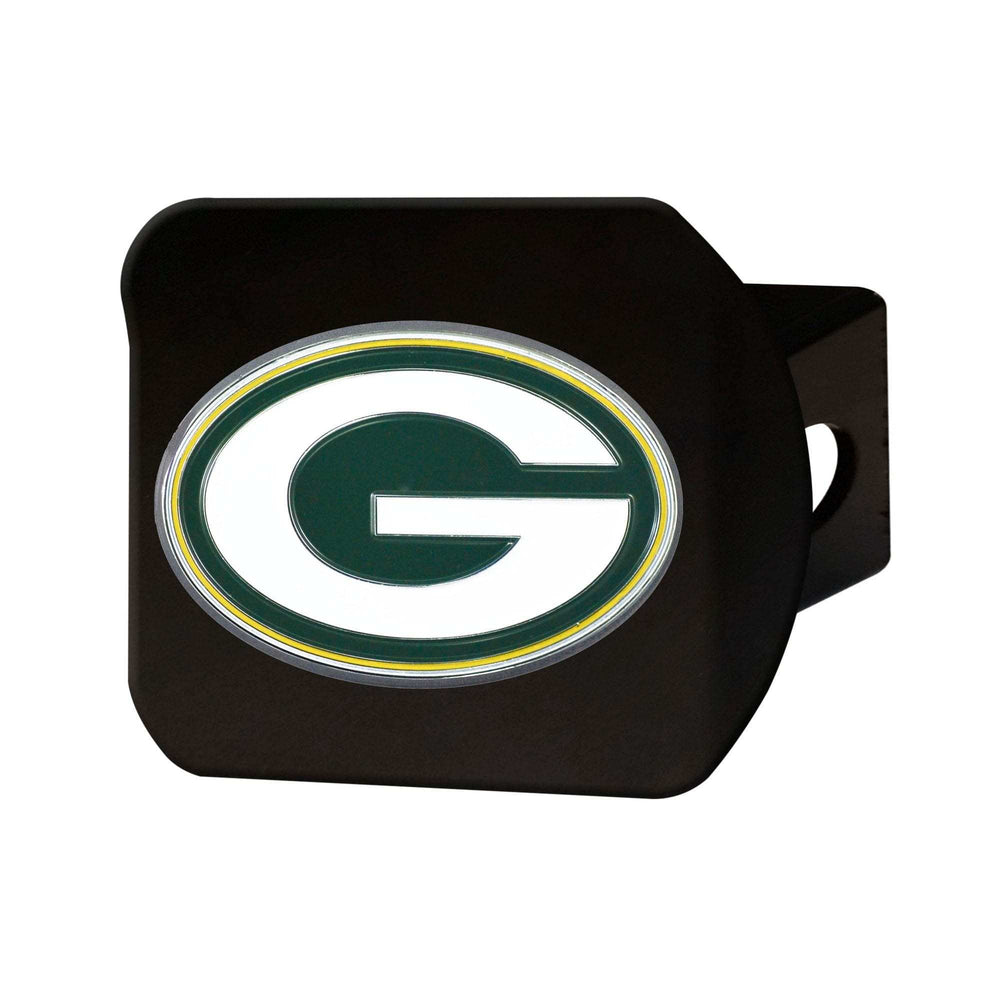 Green Bay Packers Black Metal Hitch Cover - 3D Color Emblem - Green Bay Packers - Flyclothing LLC