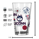 UConn 16oz Native Pint Glass - Logo Brands - Flyclothing LLC