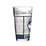 UConn 16oz Quilted Stained Pint Glass - Logo Brands - Flyclothing LLC