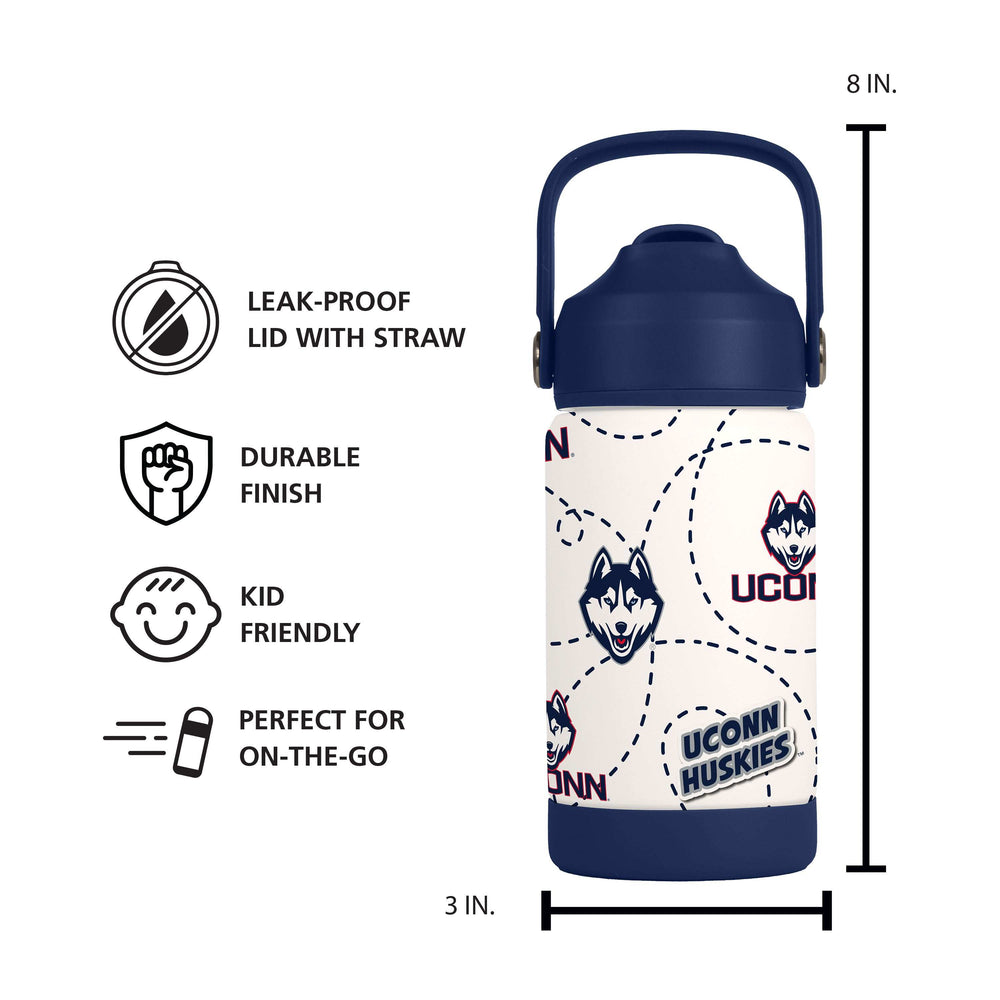 UConn 12oz Mascot SS Kids Bottle - Logo Brands - Flyclothing LLC