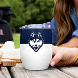 UConn 16oz Colorblock Stainless Curved Beverage - Logo Brands - Flyclothing LLC