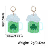 Lucky Clover Dangle Earrings - Trendsi - Flyclothing LLC