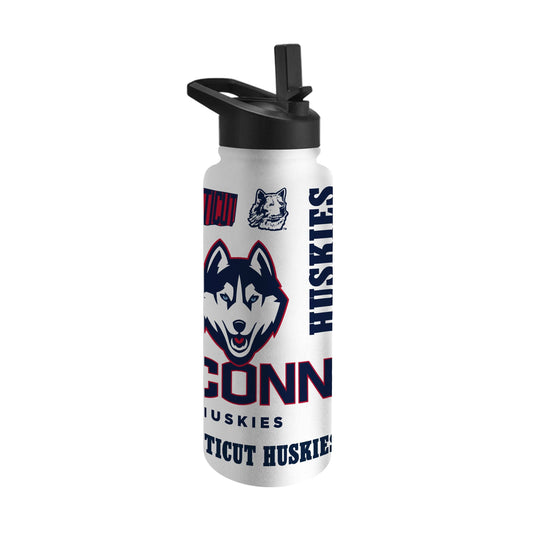 University of Connecticut Vintage History of Husky 34oz Quencher Bottle - Logo Brands - Flyclothing LLC