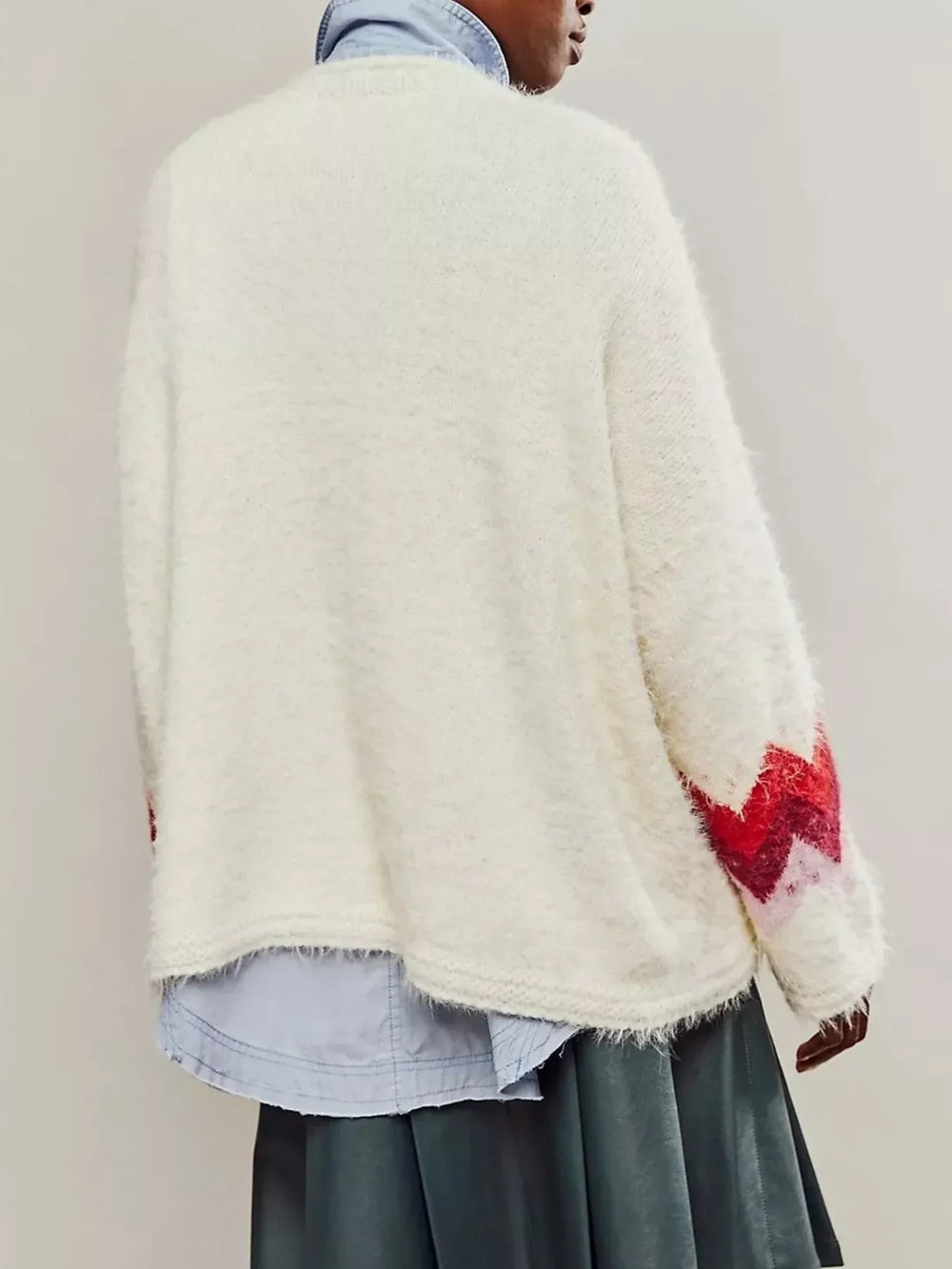 Fruit Round Neck Long Sleeve Sweater - Trendsi - Flyclothing LLC