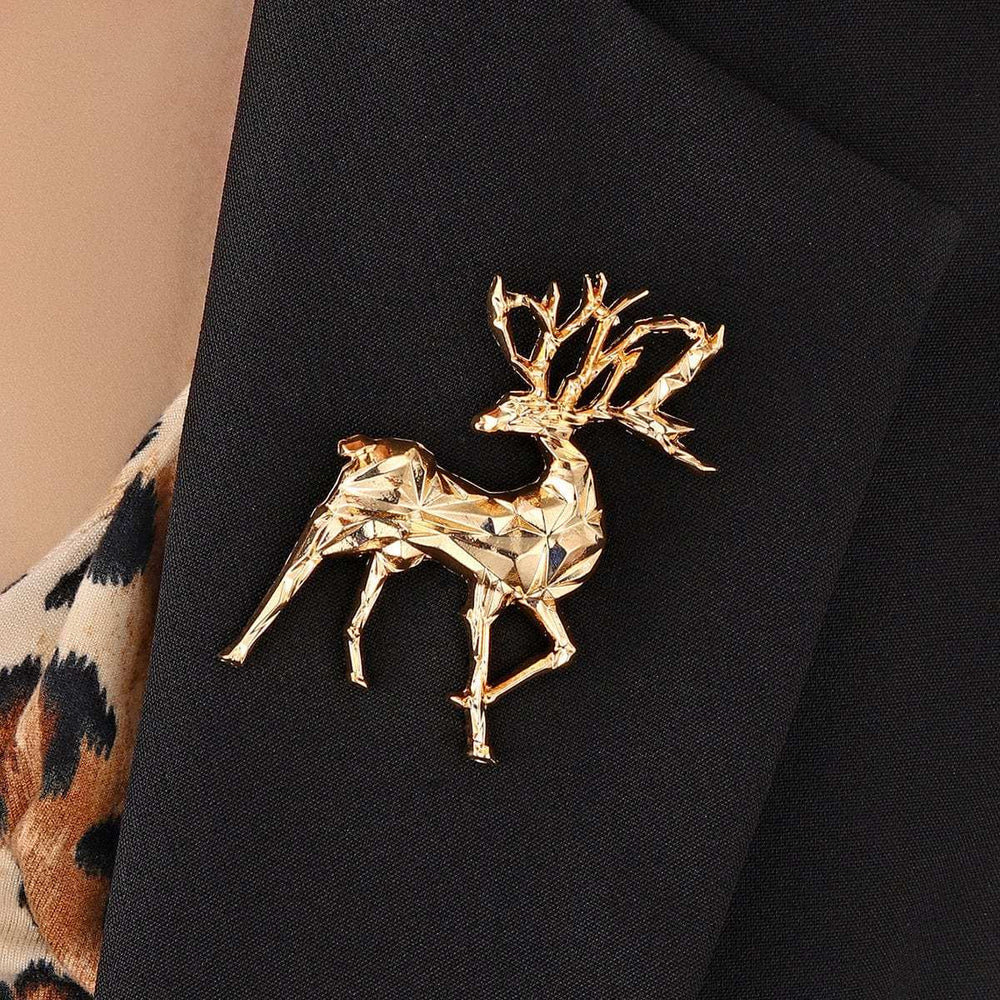 Alloy Reindeer Brooch - Trendsi - Flyclothing LLC
