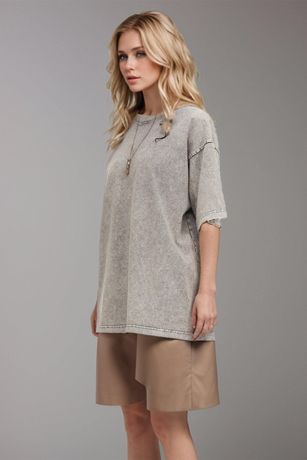 Basic Bae Round Neck Half Sleeve T-Shirt - ShopBasicbae - Flyclothing LLC