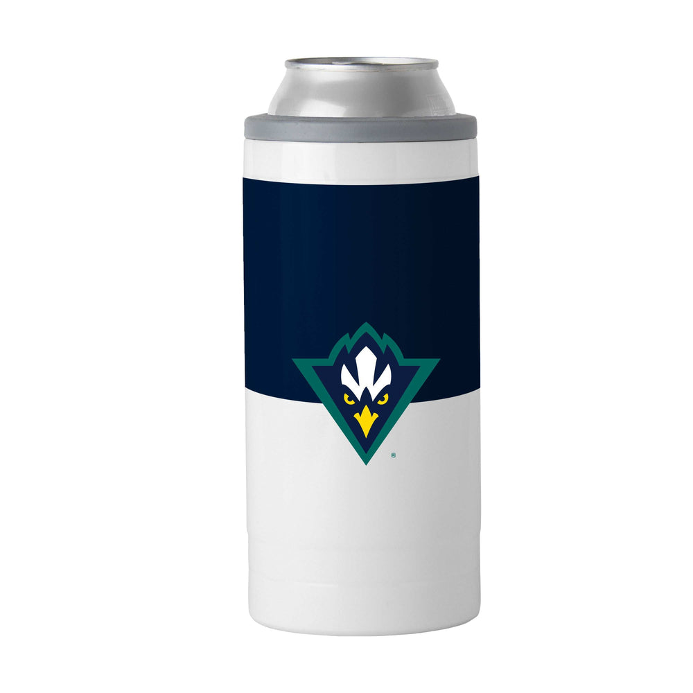 UNC Wilmington 12oz Colorblock Slim Can Coolie - Logo Brands - Flyclothing LLC