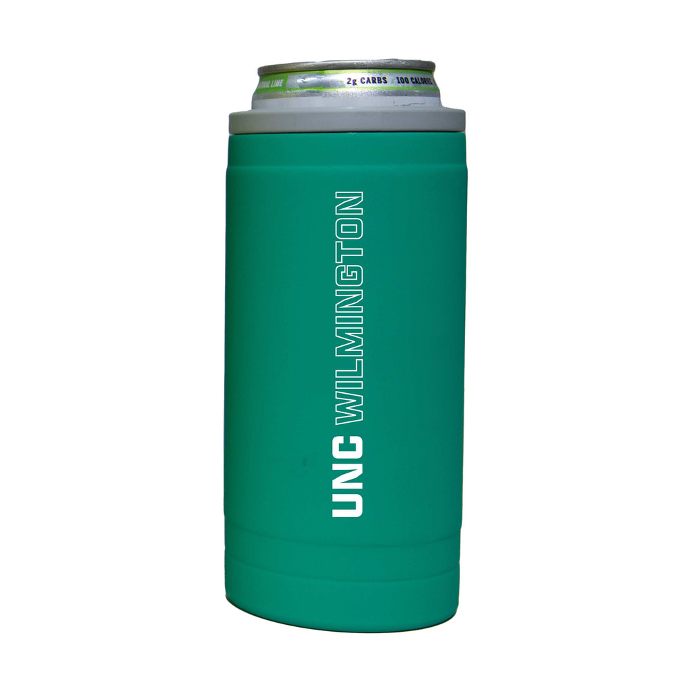 NC Wilmington 12oz Optic Stacked Soft Touch Slim Coolie - Logo Brands - Flyclothing LLC