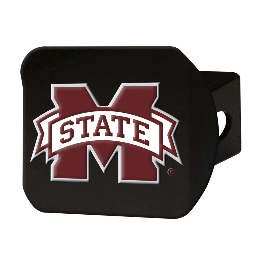Mississippi State Bulldogs Black Metal Hitch Cover - 3D Color Emblem - Mississippi State - Flyclothing LLC
