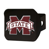 Mississippi State Bulldogs Black Metal Hitch Cover - 3D Color Emblem - Mississippi State - Flyclothing LLC