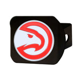 Atlanta Hawks Black Metal Hitch Cover - 3D Color Emblem - Atlanta Hawks - Flyclothing LLC