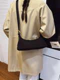 Vintage Suede Hobo Shoulder Bag - Trendsi - Flyclothing LLC