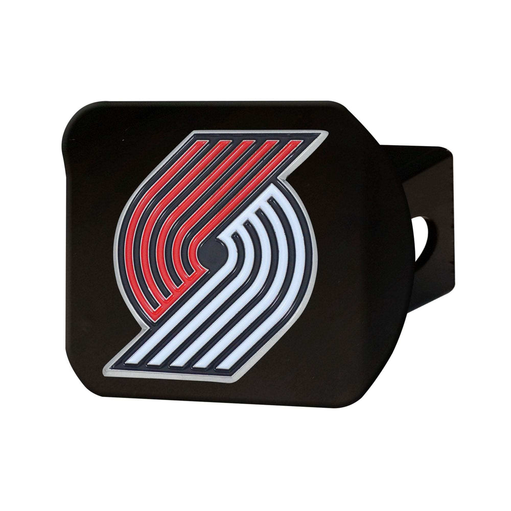 Portland Trail Blazers Black Metal Hitch Cover - 3D Color Emblem - Portland Trail Blazers - Flyclothing LLC