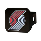 Portland Trail Blazers Black Metal Hitch Cover - 3D Color Emblem - Portland Trail Blazers - Flyclothing LLC