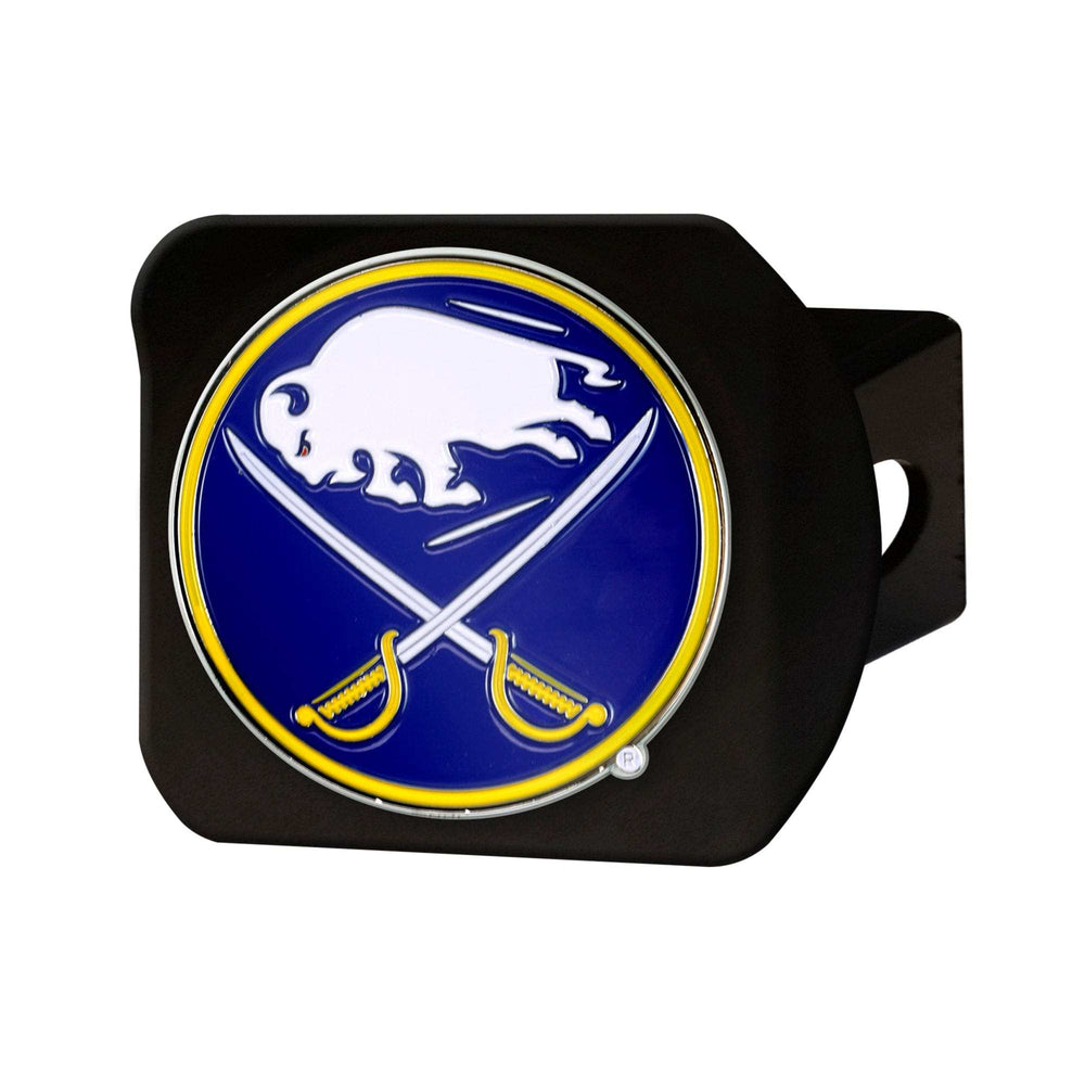 Buffalo Sabres Black Metal Hitch Cover - 3D Color Emblem - Buffalo Sabres - Flyclothing LLC