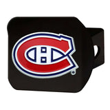 Montreal Canadiens Black Metal Hitch Cover - 3D Color Emblem - Montreal Canadiens - Flyclothing LLC