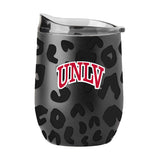 UNLV Leopard 16oz Black Powdercoat Curved Beverage - Logo Brands - Flyclothing LLC