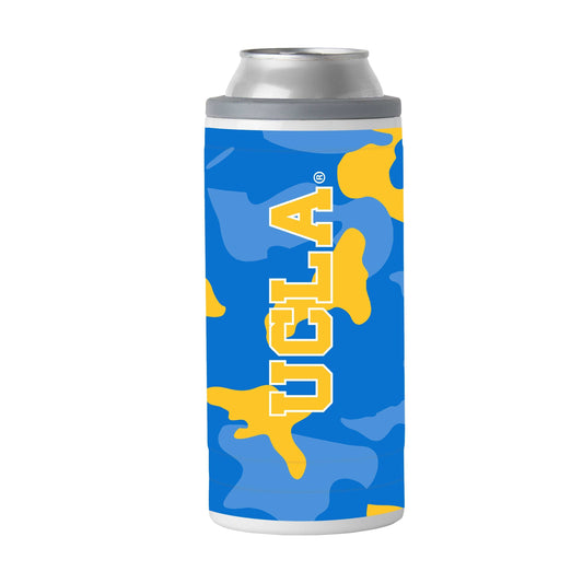 UCLA 12oz Camo Swagger Slim Can Coolie - Logo Brands - Flyclothing LLC