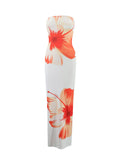 Floral Print Strapless Bodycon Maxi Dress - Trendsi - Flyclothing LLC