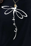 Dragonfly Graphic Round Neck Short Sleeve T-Shirt - Trendsi - Flyclothing LLC