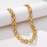 18K Gold-Plated Chunky Necklace - Trendsi - Flyclothing LLC